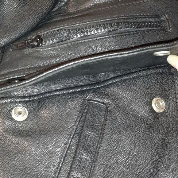 Hein Gericke Black Leather Motorcycle Jacket 38 - Picture 7 of 16
